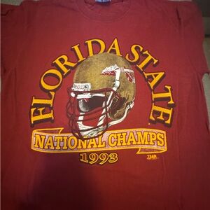 VINTAGE T-Shirt 1993 FSU Champs size Large